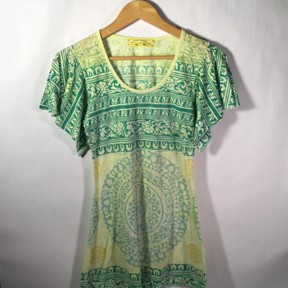 Free People Short Sleeve Tunic